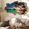 Pegatinas de Pared con Paisaje Marino Estéreo 3D Transfronterizas Fondo de Pared para Sofá y Mesita de Noche Mural de Decoración del Hogar Autoadhesivo