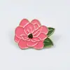 Broche de Flor de Rosa y Tulipán Transfronterizo Versátil Metal para Ropa de Niña Corsage Insignia de Joyería Pequeña Fresca Accesorios