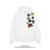 Sudadera con capucha bordada y flocada de estilo americano de calle, divertida, para hombre y mujer, primavera, para parejas, casual, corte holgado, marca de tendencia nacional
