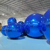 Bola Espelhada Inflável Colorida de PVC Bola Refletora a Laser Cenário Palco Layout Shopping Center Exibição Pendurada Inflável Externo