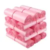 Material Nuevo 12 Seda Engrosada Moda y Linda Rosa Express Bolsa Impermeable, Ins Rosa Claro Bolsa Express Avión