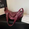 Bolso Texturizado de Alta Gama para Mujer con Gran Capacidad, Nuevo Diseño de Moda Nicho 2026 Bolso Cruzado, Bolso Silla Dumpling para Viajes Diarios