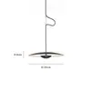 Luminária pendente minimalista italiana de aço inoxidável para quarto, com cabeça prateada e holofote inteligente, compatível com o aplicativo Mi Home, livre de liga metálica