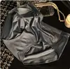 Lujo Ligero Dama Satín Ropa Interior Femenina Antibacteriana, Cómoda, Transpirable y Fresca Seda de Hielo Sin Costuras Verano Cintura Media Sexy