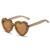 Nuevas gafas de sol de primavera 2022, con personalidad europea y americana, con diamantes de imitación, a la moda, combinables con todo, con forma de corazón de melocotón para mujer.