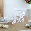 Suporte de Exibição de Mesa de Sobremesa de Camada Dupla Estilo Europeu Enfeites para Mesa de Lanches e Refeições Frias Bandeja de Bolo de Camadas Múltiplas Novo Estilo