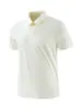 Camiseta de Verano Nueva de Manga Corta de Alta Gama para Hombre, Polo Transpirable Adhesivo Ultrasónico sin Costuras, Ropa de Trabajo Corporativa