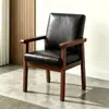 Respaldo de silla de madera maciza silla silla de comedor mesa y silla de comedor para el hogar taburete estudio para sentarse mucho tiempo mahjong oficina escritorio de computadora sillón