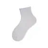 Calcetines de Algodón Puro para Hombre, Calcetines Finos de Algodón de Verano, Calcetines de Media Pantorrilla para Hombre, Absorbentes de Sudor y Resistentes a Olores, Calcetines de Algodón Negros y Blancos al por Mayor