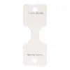 Pinza para el Cabello Plegada con Estampado de Letras Plateadas Tarjeta Blanca 400g Cartón Blanco Tarjeta de Papel para Envolver Pulsera Banda para el Cabello Cuadrada