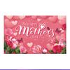 Tema Dia das Mães Transfronteiriço Feliz Dia das Mães Festa Rosa Pano de Fundo Decorativo Banner Bandeirola Cplets Pano Pendurado