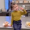 [En stock] Ropa infantil de alta calidad, suéter para niñas, nuevo estilo occidental, otoño e invierno, ropa de manga larga para bebés.