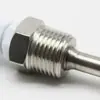 Carcasa Sonda de Detección de Temperatura para Calentador de Agua Solar Tubo Ciego de Acero Inoxidable Rosca Impermeable de 4 Puntos Cubierta Protectora para Tanque de Agua