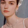 Pendientes de Lazo para Mujer 2026 Nuevo Estilo Popular Pendientes de Lujo Ligero de Gama Alta Joyería para Orejas Única y Hermosa