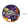 Vajilla para Fiesta Platos de Papel Vasos de Papel Servilletas de Papel Cubiertos Tenedores y Cucharas Set Desechable Decoración para Fiesta Temática de Halloween Suministros