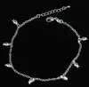 Versión coreana de Corea del Sur tobillera de plata de imitación de verano retro moderna decoración para el pie moda temperamento transfronterizo playa joyería para mujer venta al por mayor
