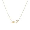 Suave ~ Collar de Tulipán para Mujer Diseño de Nicho ins Nuevo Estilo Lujo Ligero Alto Sentido Acero de Titanio Cadena para Clavícula de Novia para Mujeres