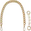 Fabricante Herrajes Galvanizado Hebilla de Corazón Cadena para Bolso Oro Plata Negro Pistola Hebilla Redonda Cadena de Repuesto Perla Accesorios de Joyería