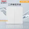 Enchufe de Pared Oculto Delixi Blanco Brillante 827S Interruptor Enchufe Aire Acondicionado 16A Cinco Agujeros 10A Panel