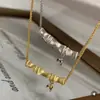 Collar Vintage Estilo Francés Chapado en Oro con Colgante de Hoja de Bambú Bicolor, Cadena para Clavícula de Gama Alta de la Tienda de Oro