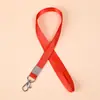 Lanyard de Poliéster de Color de 1.5cm Tarjeta de Trabajo Certificado de Exposición Marca Marca Cinta de Identificación de Estudiante Cuerda Gruesa para Colgar