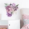Pasillo de dormitorio mesita de noche morado peonía grande decoración de pared pegatinas de pared transfronterizo AliExpress generación