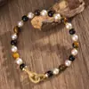 Pulseras Populares de Cristal Natural Transfronterizas, Pulseras de Ágata Amatista, Pulseras de Cuentas Estilo Bohemio, Venta al por Mayor de Joyería
