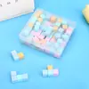Cubo Pequeño de Plástico Dorky de 1 cm Cubo de Color Plástico Sólido Sólido Geométrico de Plástico Sólido Materiales Didácticos de Geometría Sólida