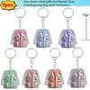 Pingente para Carro Estilo Uniforme de Enfermeira 2D Plano Decoração de Árvore de Natal Chaveiro Acrílico Ornamento Ano do Cavalo Festival da Primavera