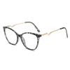 Óculos Poligonais Tendência Micro Cat-Eye Que Podem Ser Equipados com Lentes de Grau ou como Óculos Normais, Estilo Coreano, Bloqueio de Cor, Armações com Bloqueio de Luz Azul