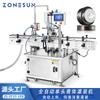 ZONESUN máquina automática de enchimento a pistão para líquidos e pastas de 12 cabeças leite molho de salada alimentação automática servo lata Máquina