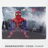 Embalagem de Papelão Homem-Aranha Saltitante Série de Super-Heróis Tema Festa de Aniversário Decoração Layout Balão de Filme de Alumínio