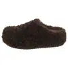 Chinelos de Pelo com Solado Grosso para Mulheres, Uso Externo, Estilo Coreano, Sem Plataforma, Com Pelúcia, Algodão Casual, Outono/Inverno, Bico Fechado, Aumenta Altura, Meio Chinelo, Quente