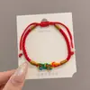 Pulsera de Hilo Rojo de Bebé de Dibujos Animados 2026 Nuevo Estilo Bendición Pequeño Zongzi Pulsera Estilo Chino Festival del Bote del Dragón Hilo de Cinco Colores Ajustable Venta al por Mayor