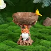 Ornamentos de Alimentador de Pássaros Girassol para Jardim Estilo Europeu Transfronteiriço, Alimentador de Pássaros Pequenos, Decoração de Artesanato em Resina para Jardinagem