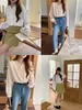 3ª Manhã Outono Novo Estilo Gola de Renda Gravata Camisa Texturizada Emagrecedora ZY4332