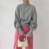 Estilo Coreano Primavera e Outono Novo 2026 Blusa Solta e Estilosa de Gola Meia-Alta Cor Sólida Emagrecedora Moletom Fashion para Mulheres Venda por Atacado