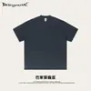 Bajia 2025 con camiseta de algodón de 425g, pesada, holgada, juvenil, manga corta, marca de moda de verano, camiseta de manga corta para hombres y mujeres