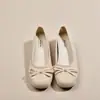 Zapatos de Ballet Retro Franceses con Lazo para Mujer 2026 Primavera y Verano Nuevo Estilo Zapatos Planos Bajos para Falda Zapatos Individuales Zapatos de Abuela