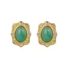 Pendientes de Plata de Ley S925 con Cabujón de Esmeralda Africana Incrustada para Mujer Nuevos Estilo Chinoiserie Tendencia de Moda Pendientes de Gama Alta Regalo de Año Nuevo