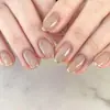 Piezas de Uñas Postizas Transfronterizas Más Vendidas, Colección Clásica Estilo Francés, Uñas Postizas Largas Forma Almendra Sencillas y Frescas Venta al por Mayor