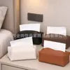 Caja de Pañuelos para Sala de Estar Hogareña Estilo Retro de Gama Alta Caja de Pañuelos para Escritorio de Mesa de Café de Lujo Ligero para Dormitorio