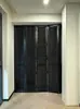 Puerta de Dormitorio, Puerta de Madera Maciza con Persianas, Puerta Plegable, Puerta de Armario, Ventana de Celosía Transpirable, Transmitente de Luz y Transpirable, Puerta de Celosía Vintage