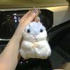 Bonito hamster chaveiro tenda boneca atacado saco pingente saco pingente de pelúcia chaveiro presente