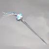 Brinquedo para gato varinha de gato fada franja pena varinha de gato com Sino brinquedo resistente à mordida bola de pelo suprimentos para gatos atacado
