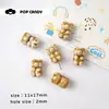 Cuentas Sueltas de Cerámica Hechas a Mano Accesorios para Enhebrar Pulsera de Hueso de Oso Linda Cuerda Trenzada Material DIY Accesorios Decorativos Material