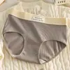 Ropa Interior Estilo Lencería Pura Retro para Mujer, Cintura Media-Alta, Control de Abdomen, Cubre Cadera, Transpirable y Cómoda, Calzones para Niñas, Venta al por Mayor Transfronteriza
