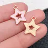 Accesorios para Joyería DIY Transfronterizos Esmalte Estrella de Cinco Puntas Forma de Corazón Colgante para Bolso Llavero Pendientes Collar Pulsera Dijes
