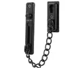 Cadena de Puerta Gruesa de Acero Inoxidable con Botón, Cadena Antirrobo, Cerradura de Seguridad para Puerta de Dormitorio de Hotel y Casa de Huéspedes, Cadena de Perno de Puerta, Ferretería al por Mayor