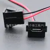 Puerto de carga para juguete eléctrico infantil LN-068 conector hembra TIPO-C 2 pines base de carga tipo tarjeta integrada moldeada por inyección